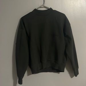 Men’s xxs all black oversized essentials crew neck